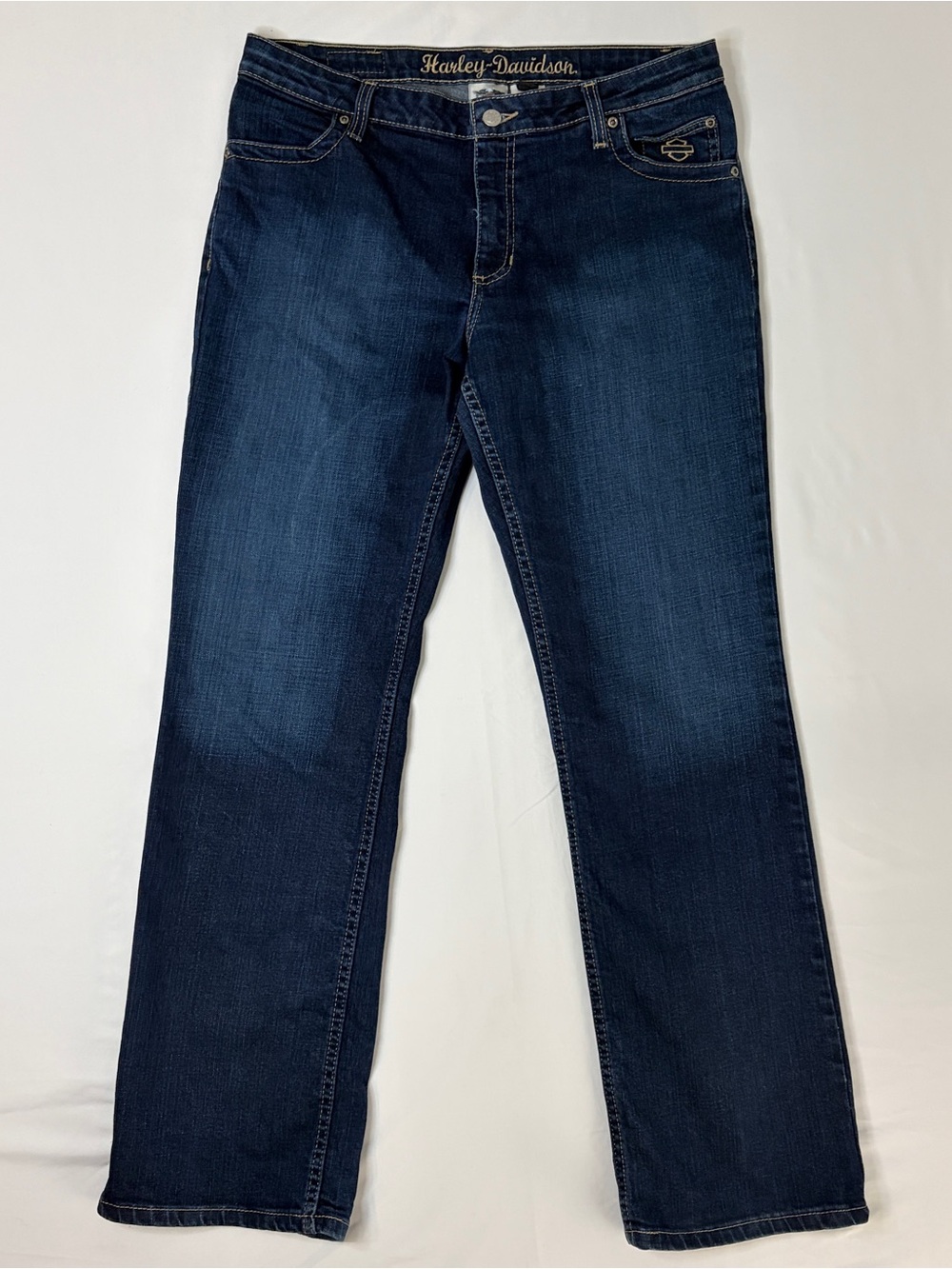 Harley-Davidson Women's Dark Blue Boot Cut Jeans size 12